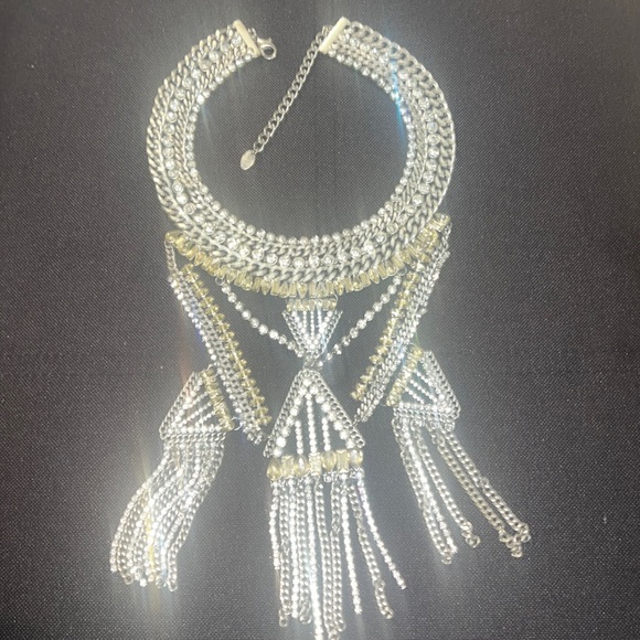 Zara Silver Tone Statement Necklace 💎💎💎 - Picture 5 of 10
